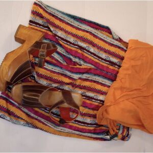 🆕👖Robert Louis Wide Leg Striped Pants, Sz M